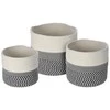 Home Styling Collection Cotton Medvilninis laikymo krepšelis, 3 vnt