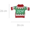 Kalėdų puošmena Home Styling Collection XMAS vyno butelio dangtelis, 26 cm