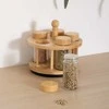 5five Simply Smart COZY besisukantis prieskonių indelis, 4 stikliniai indeliai