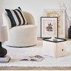 CREAM Kreminis textile organizer ZELLER, bamboo, 40 x 33 x 30 cm