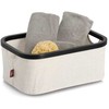 Zeller Organizer tekstylny kreminė , bambus, 38 x 26 x 16 cm