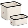 CREAM Kreminis textile organizer ZELLER, bamboo, 40 x 33 x 30 cm