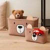 Kids Collection KOSZYKI NA ZABAWKI PLUSZOWE BRĄZOWE Rinkinys 2 SZTUK DO POKOJU DZIECIĘCEGO