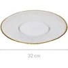 Home Styling Collection Essteller Lėkštė Serviravimo Lėkštė Stiklo Aukso 30 cm