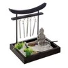 Bikuvalt Zen sodas su vėjo varpeliais 15x12x16,5 cm Atmosphera 158066