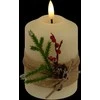 Atmosphera Dekoratyvinė LED parafino žvakė, 10 cm