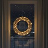 Dekoratyvinis Kalėdų vainikas 40 cm - Auksinis LED apšvietimas