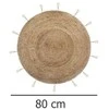Dekoracja Domu Dekoratyvinis džiuto kilimas, Ø 80 cm, apvalus, su kutais