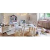 Atmosphera Lamp Stalinis šviestuvas OREILLES ROSE, metalinis, balta spalva
