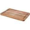 Excellent Houseware Holzschneidebrett Schneidebrett Holzbrett Servierbrett Servierplatte Schneidebrett aus Holz 28x20 cm