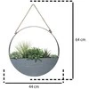 Atmosphera Dirbtiniai augalai, Ø 44 cm, pakabinama dekoracija metaliniame dangtelyje