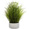 Atmosphera Dirbtinis augalas GRASS, baltame vazone, 40 cm