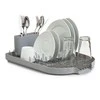 Zeller Dish Drain Rack, metal chromed/pilkas plastikas