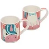 Cup&amp;You Dovanų rinkinys: 2 porcelianiniai puodeliai vaikams, 2 x 265 ml