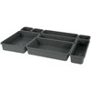 Storage Solutions Stalčių Tvarkyklės - 8 vnt komplekte, pilka spalva