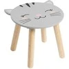 Home Styling Collection Medinė vaikiška taburetė SAFARI su gyvūnų motyvu, 28 cm