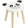 Home Styling Collection Medinė vaikiška taburetė SAFARI su gyvūnų motyvu, 28 cm
