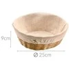 Duonos krepšelis su medžiaginiu paminkštinimu, Ø 25 cm, Kesper