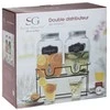 Secret De Gourmet Dvigubas gėrimų skirstytuvas ant stovo, 4L x 2