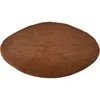 Home Styling Collection Apvalus svetainės kilimas iš minkšto dirbtinio kailio, Ø 80 cm