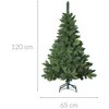 Fééric Lights and Christmas Artificial dense Christmas medžio with a stand, žalias, 120 cm