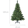 Fééric Lights and Christmas Artificial dense Christmas medžio with a stand, žalias, 120 cm