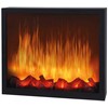 Vilde Elektrinis židinys LED metalinas juoda 41x25 cm