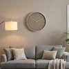 Home Styling Collection Frame Elegantiškas sieninis laikrodis su baltu rėmeliu, Ø 40 cm