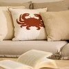 Atmosphera Embroidered crab cushion OCEANIA, 45 x 45 cm