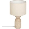 Lamp ERIN stalinė lempa su travertino pagrindu, Ø 28 x 47,5 cm