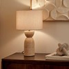 Lamp ERIN stalinė lempa su travertino pagrindu, Ø 28 x 47,5 cm