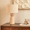 Lamp ERIN stalinė lempa su travertino pagrindu, Ø 28 x 47,5 cm