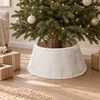 Mondex Faux fur Christmas medžio mat, 55 x 55 cm