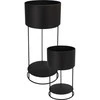Finish VAZONAI ANT STOVO, 2 VNT. RINKINYS, CINKO, JUODA MATINĖ APDAILA