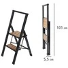 Folding ladder juodas, 2 degrees, WENKO