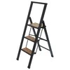 Folding ladder juodas, 3 degrees, WENKO