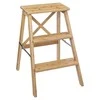 5five Simply Smart Bamboo Sulankstomos kopėčios, žemos, bambukinės, 3 pakopos, 63,5 cm