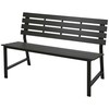 ProGarden Juodas METAL GARDEN BENCH 115X55X85CM