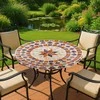 Maximex Garden tablecloth with elastic for round table, mosaic, Ø 70-86 cm