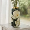 Home Styling Collection Metalinė dekoratyvinė vaza BADU, auksinė obwoluta