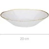 Home Styling Collection Stiklo salotinė 500 ml, auksinė 20,5 cm