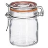 Secret De Gourmet PIECES Stiklinis indas su dangteliu ir spaustuku, 150 ml, 8 vnt
