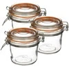 Secret De Gourmet PIECES Stiklinis indas su dangteliu ir spaustuku, 350 ml, 3 vnt