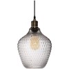 Atmosphera Lamp Stiklinis lubinis šviestuvas OMAHA, 25 cm, skaidrios spalvos
