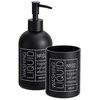 Bathroom Solutions Stiklinis muilo dozatorius ir dantų šepetėlių laikiklis ONYX
