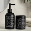 Bathroom Solutions Stiklinis muilo dozatorius ir dantų šepetėlių laikiklis ONYX