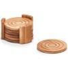 Bamboo Stiklinis stovas, padėklas, 100% bambukas - komplekte 7 elementai, ZELLER
