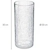 Glass vase, crackle motif, Atmosphera créateur d'intérieur, 30 cm