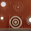 Atmosphera Apvalus sieninis laikrodis iš 3D metalo, Ø 70 cm, auksinis