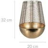 Home Styling Collection Auksinis žvakių žibintas, metalinis